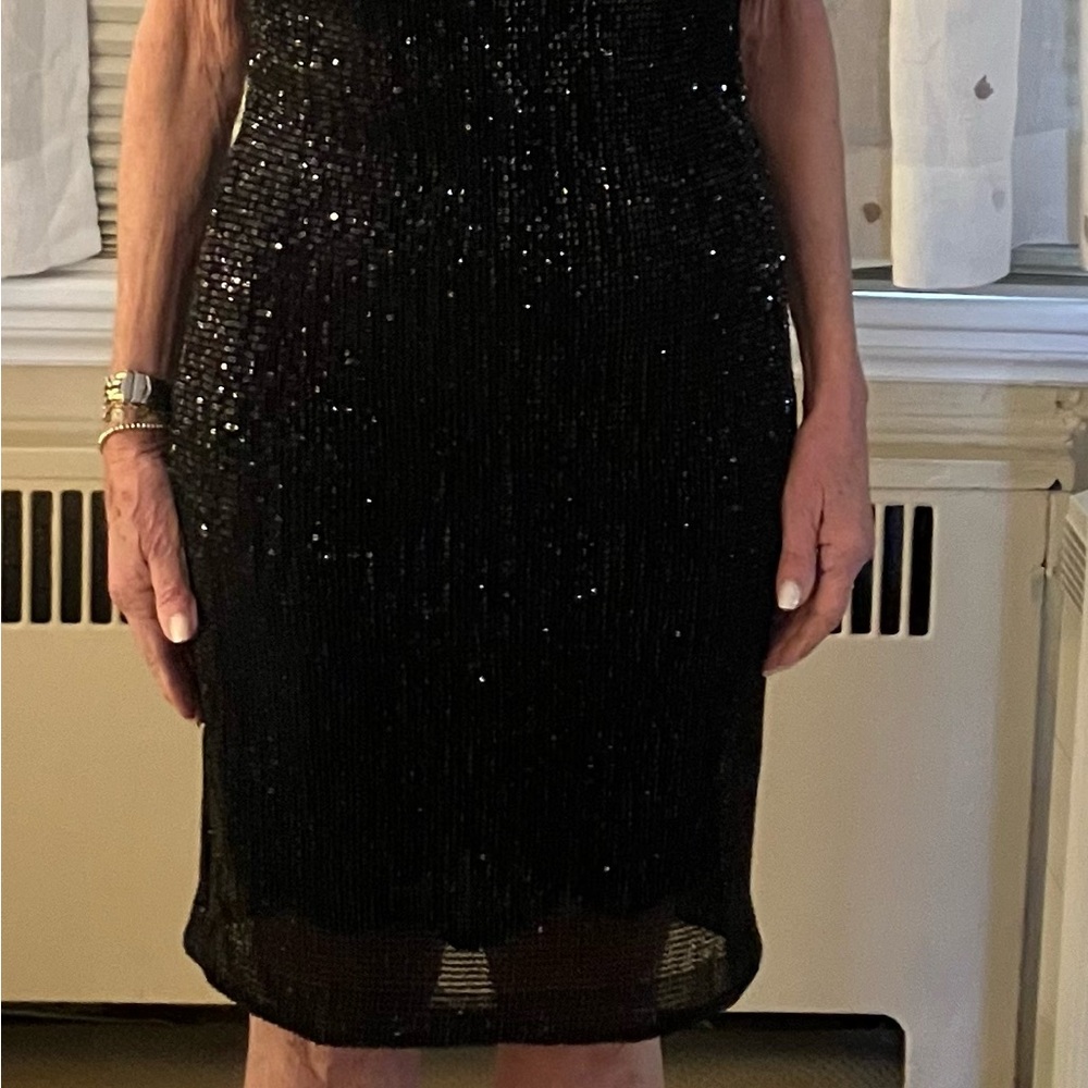 St John Couture sequin dress.